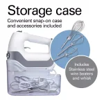 Hamilton Beach Professional 5-Speed Hand Mixer, White thumbnail 5
