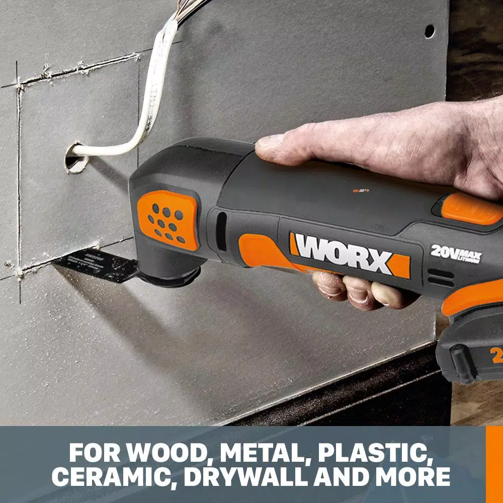 WORX 20V Cordless Oscillating Multi-Tool with Universal Fit System (Bare Tool Only)