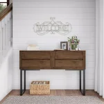 Lavish Home Welcome Decorative Rustic Metal Cutout Wall Sign, Distressed White thumbnail 3