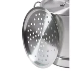 IMUSA 32 Qt. Aluminum Stovetop Steamer with Lid and Steam Tray thumbnail 3