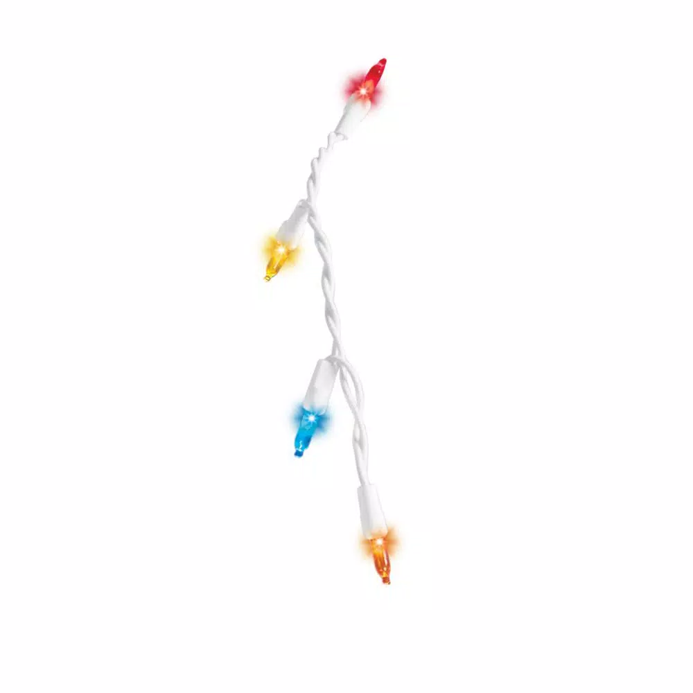 Home Accents Holiday 300-Light Multi-Color Smooth LED Mini Icicle Lights, 4-Pack Set