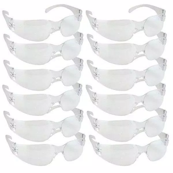 Bison Life Safe Handler Clear Lens Safety Glasses, ANSI Z87.1 Certified, 144 Pairs (12 Boxes)