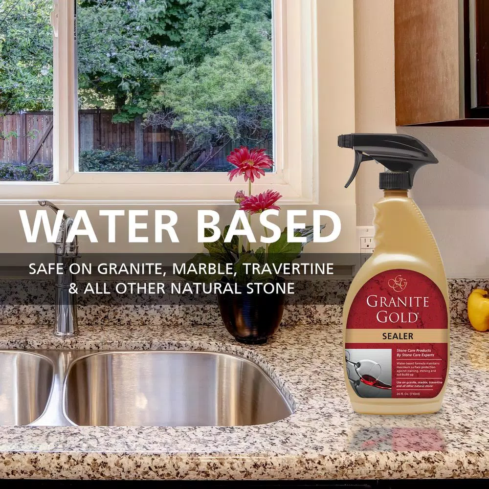 Granite Gold Sealer 2-Pack, 24 oz. Spray Bottles for Natural Stone Protection
