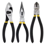 Stanley 3-Piece Plier Set, 6 in. Slip Joint, Long Nose, and Diagonal Pliers thumbnail 1