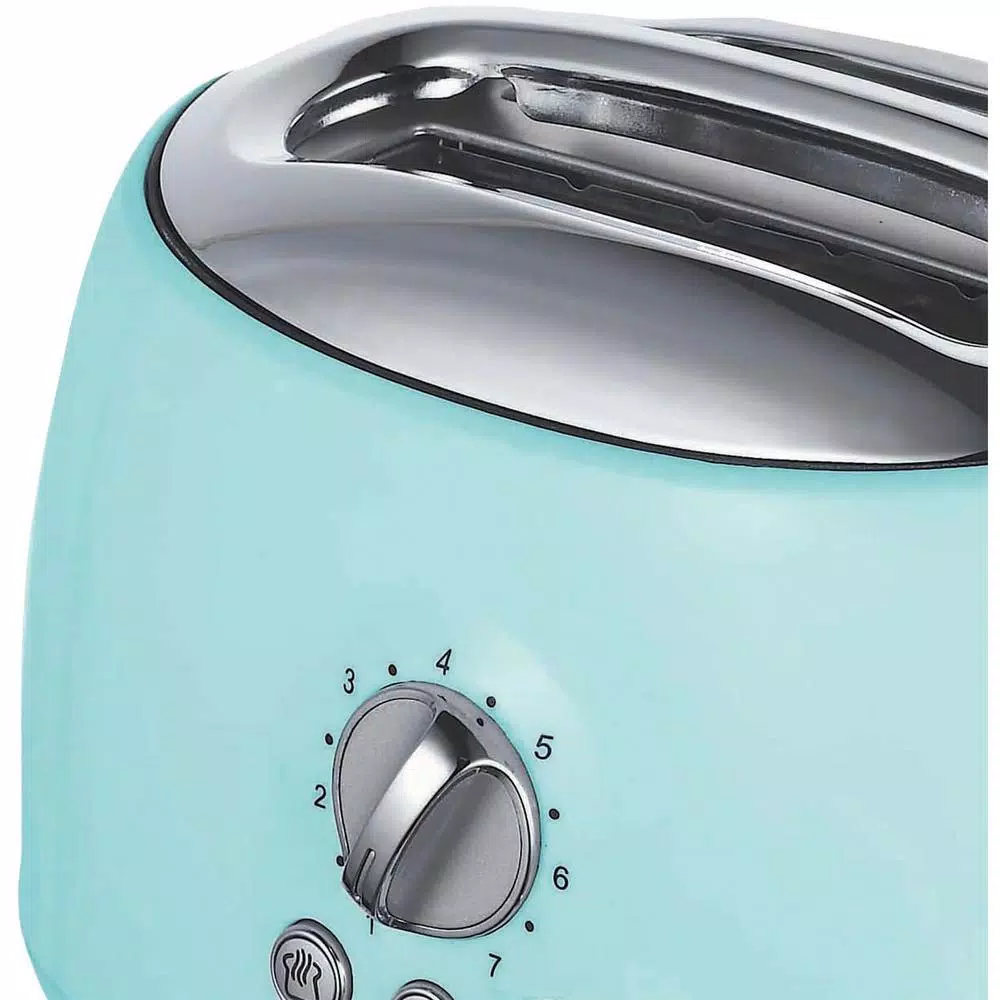 Brentwood Appliances TS-270BL Retro 2-Slice Blue Extra-Wide Slot Toaster