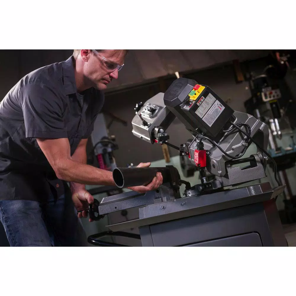 JET HBS-56MVS 5 in. x 6 in. Variable Speed Mitering Horizontal Bandsaw, 0.5 HP, 115 V