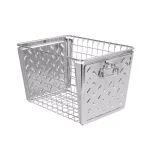 Spectrum Macklin Medium Metal Storage Basket, Zinc Plated Steel with Label Plate thumbnail 6