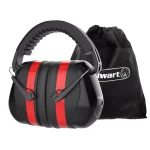 Stalwart Over-Ear Noise Reduction Ear Muffs, 30dB NRR, Foldable Black/Red thumbnail 5