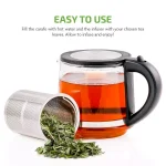 Ovente 3.4-Cup Glass Tea Kettle with Loose-Leaf Tea Infuser, Compatible with KG612S (FGK27B) thumbnail 5