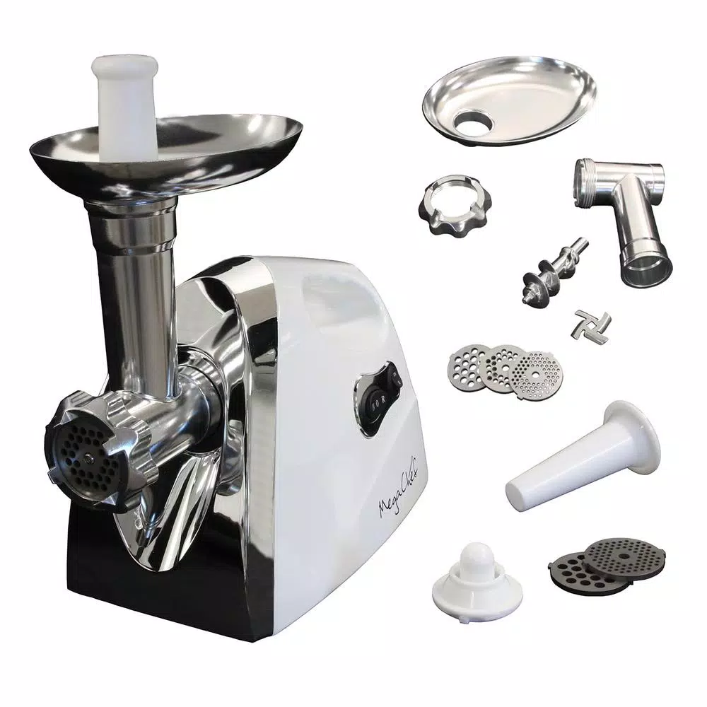 MegaChef MG-650 1200W Electric Meat Grinder with Sausage and Kibbe Attachments