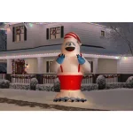 Rudolph Gemmy Airblown 10.5 ft. Inflatable Bumble with Suspenders and Santa Hat thumbnail 2
