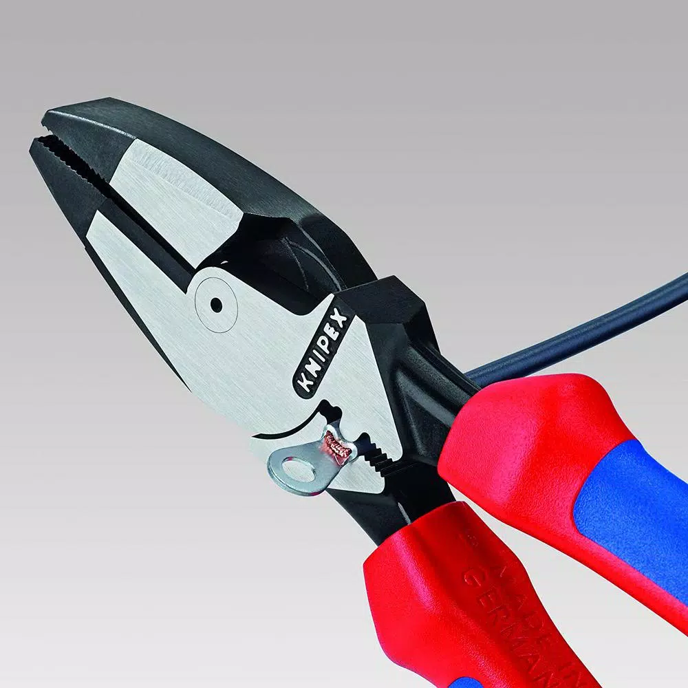 KNIPEX 9.5 in. Ultra-High Leverage Lineman's Pliers with Fish Tape Puller and Crimper
