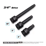 Capri Tools 3/4 in. Drive Impact Extension Bar Set, 3-Piece (4, 6, 10 in.) thumbnail 3