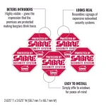 SABRE Security Decals (5-Pack) - Red Stop Sign Warning Signs for Home and Commercial Use thumbnail 3