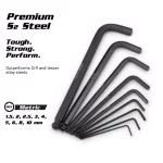 Capri Tools S2 Steel Metric Long Arm Ballpoint Hex Key Wrench Set, 9-Piece thumbnail 2