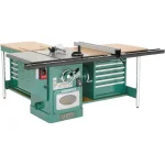 Grizzly Industrial 12 in. 5 HP 220-Volt Extreme Table Saw with Large Extension Tables thumbnail 2