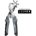 General Tools Heavy Duty Revolving Hole Punch Pliers with 6 Sizes thumbnail 7