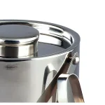 Elegance 3 Qt. Stainless Steel Double Wall Insulated Ice Bucket with Tongs thumbnail 2