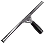 Unger Pro 16 in. Stainless Steel Window Squeegee with Rubber Grip and Connect and Clean System thumbnail 1