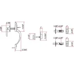 Design House Coventry Satin Nickel Entry Handleset with Springdale Interior Lever and Single Cylinder Deadbolt thumbnail 5