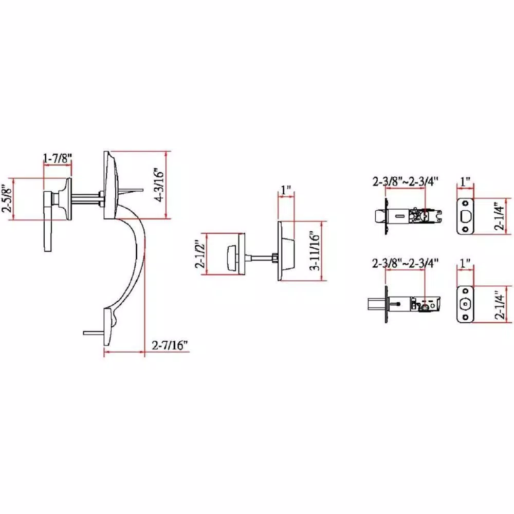 Design House Coventry Satin Nickel Entry Handleset with Springdale Interior Lever and Single Cylinder Deadbolt