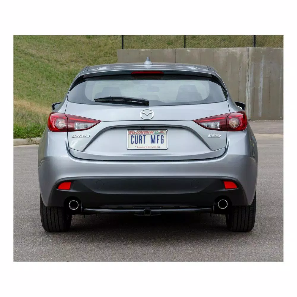 CURT Class 1 Trailer Hitch for Mazda 3, 1-1/4" Receiver, Gloss Black