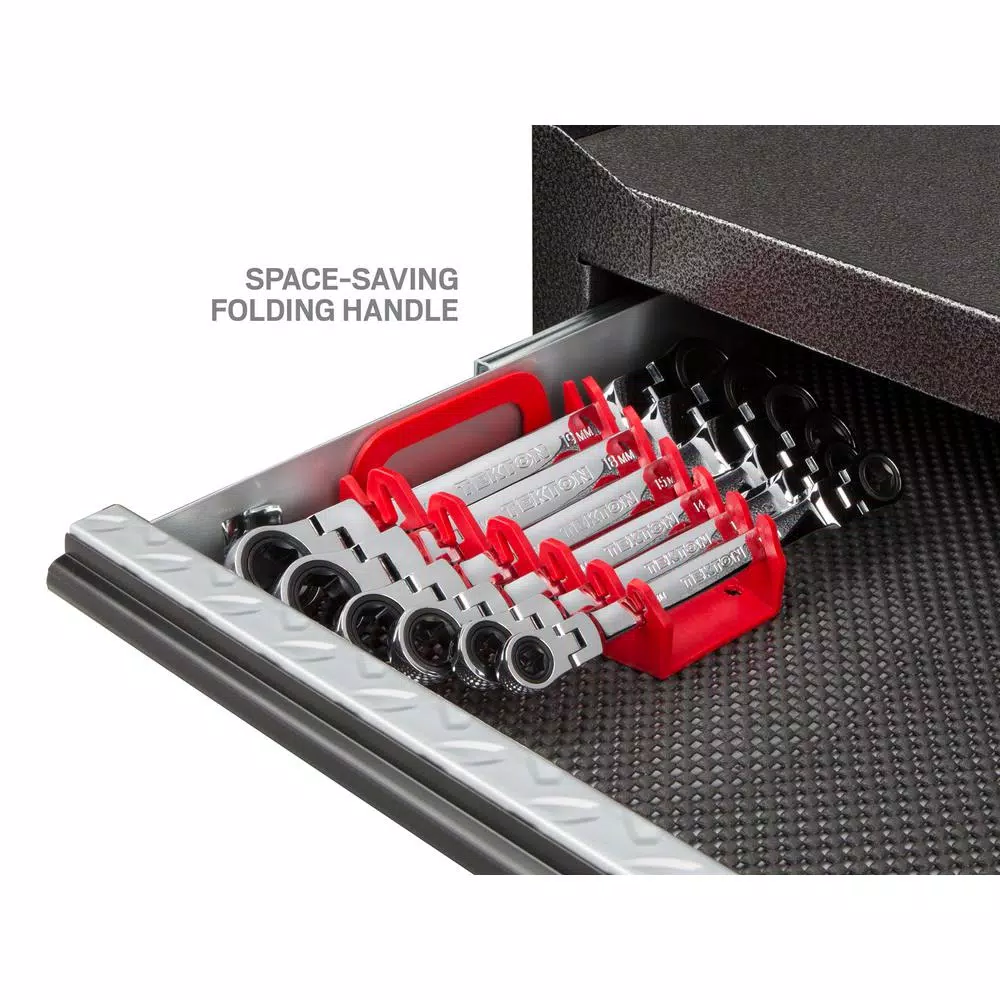 TEKTON 6-Piece Metric Flex-Head Ratcheting Box End Wrench Set, 8-19 mm