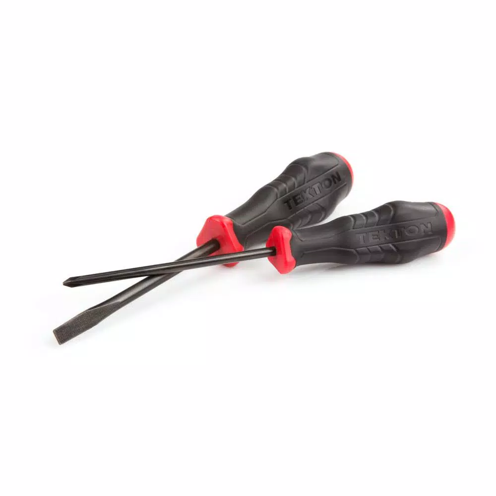 TEKTON 4-Piece Screwdriver Set with Three-Sided Ergonomic Handles