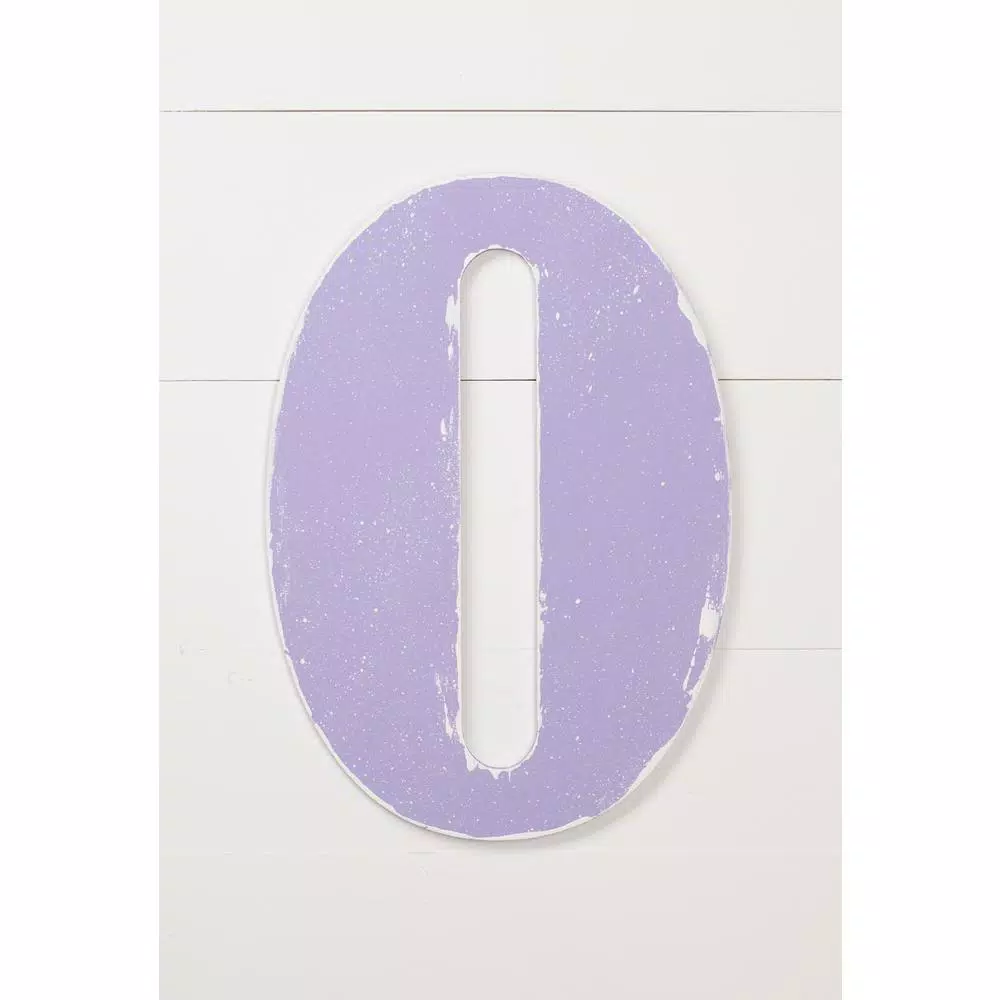 Jeff McWilliams Designs 18 in. Oversized Unfinished Wood Number 0 - Industrial Style Wall Decor