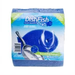 DishFish Non-Scratch Scrubber Sponge, 12-Pack, Blue thumbnail 1