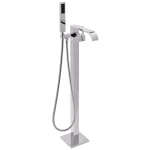 AKDY Freestanding Floor Mount Roman Tub Faucet with Hand Shower, Chrome thumbnail 1
