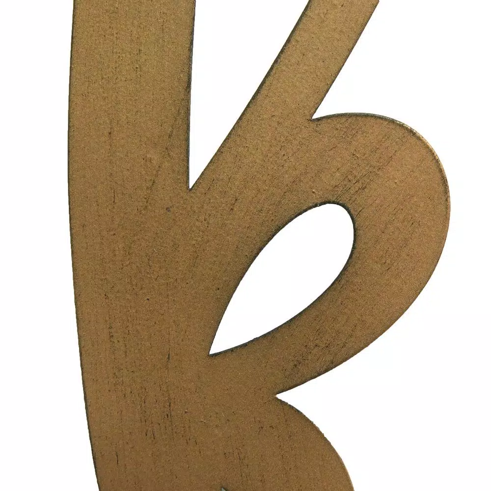 Stratton Home Decor Bronze Thankful Script Metal Wall Decor