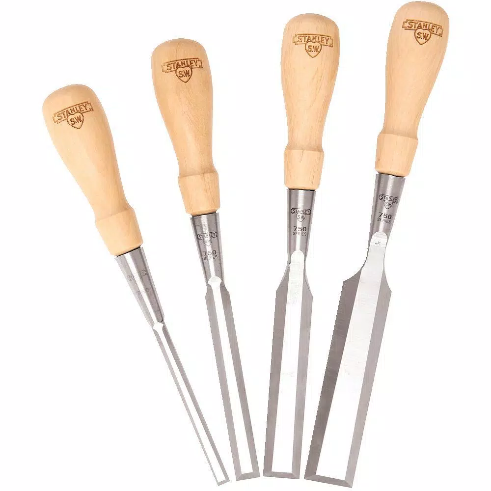 Stanley Sweetheart 750 Series Socket Wood Chisel Set, 4-Piece
