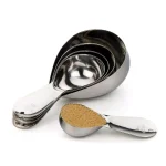RSVP International Endurance 5-Piece Stainless Steel Measuring Cup Set, Heavy-Duty Teardrop Design thumbnail 3