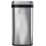 iTouchless 16 Gal. Oval Stainless Steel Open Top Commercial Trash Can with Dual Odor Filters thumbnail 6