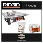 RIDGID 7 in. Corded Wet Tile Saw with LevelMax Anti-Lippage System & 600 LevelMax Stems thumbnail 2