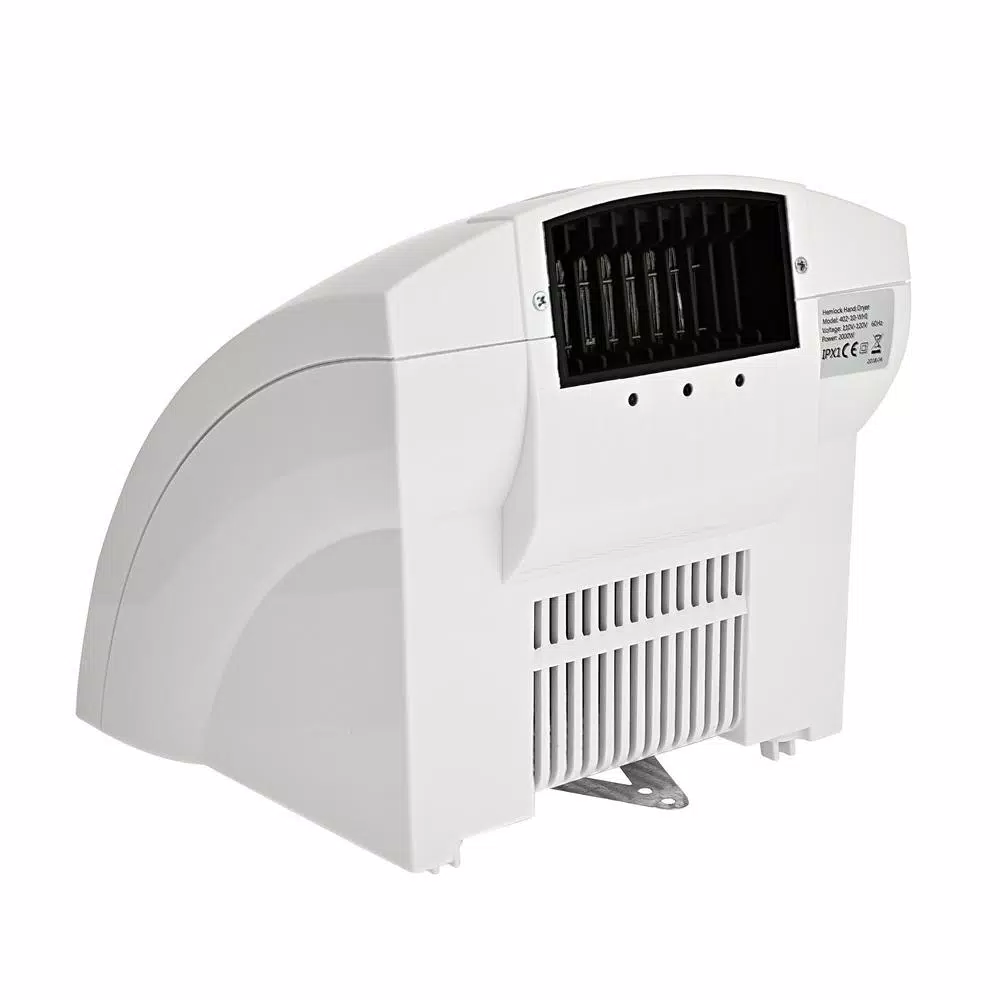 Alpine Industries Alpine Hazel Automatic Electric Hand Dryer, White, 110V-120V
