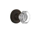 Nostalgic Warehouse Waldorf Crystal Privacy Door Knob, Oil-Rubbed Bronze, 2-3/8 in. Backset thumbnail 1