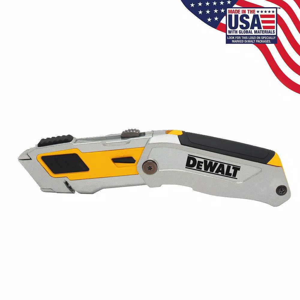 DEWALT DWHT10296 Folding Retractable Utility Knife with Blade Storage