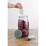 Kilner Glass Fermentation Set with Air Lock and Ceramic Stones for Sauerkraut, Kimchi, and Pickles thumbnail 3