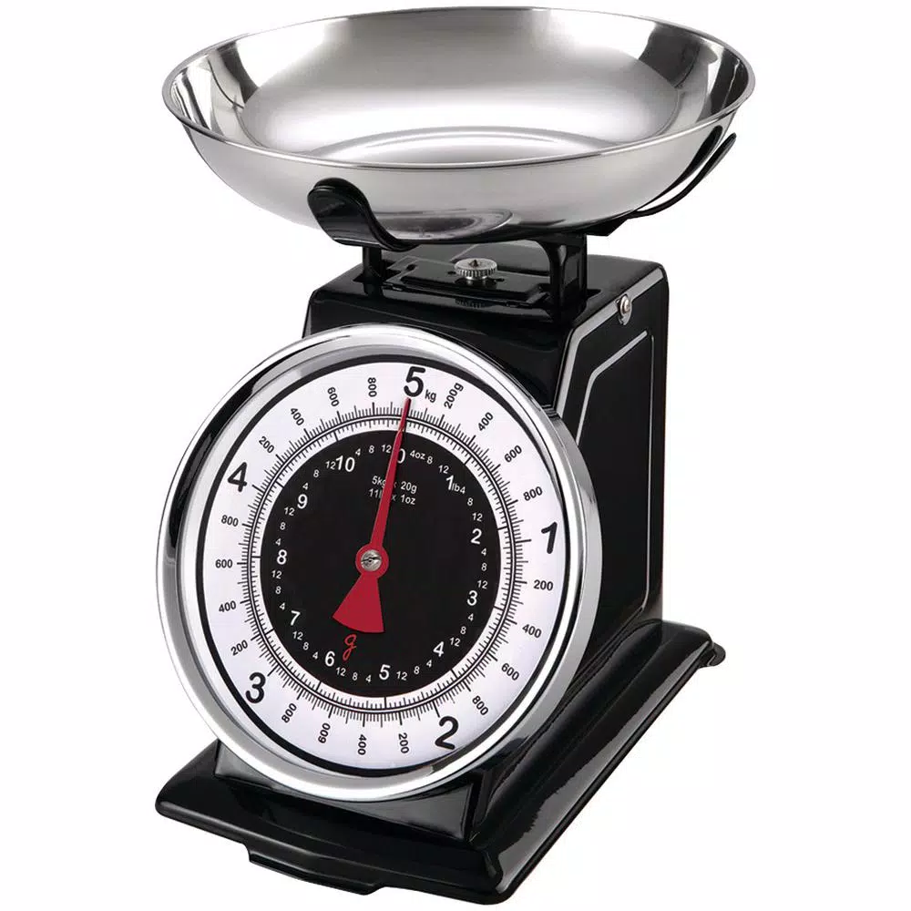 Starfrit Gourmet Retro Mechanical Kitchen Scale with Stainless Steel Bowl