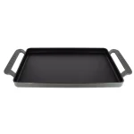 Chasseur 14-in Enameled Cast Iron Rectangular Griddle - Caviar Grey thumbnail 1