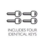 Design House Vista Satin Nickel Entry Door Lever and Single Cylinder Deadbolt Combo thumbnail 7
