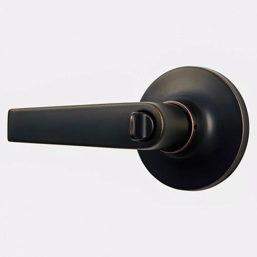 Universal Hardware Commercial Aged Bronze Privacy Bed/Bath Door Lever, ANSI Grade 2, ADA Compliant