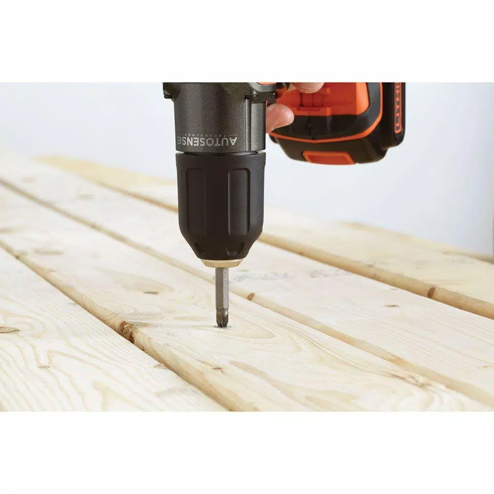 BLACK+DECKER 20V MAX Cordless Drill/Driver with Autosense Technology, 1.5 Ah Battery and Charger