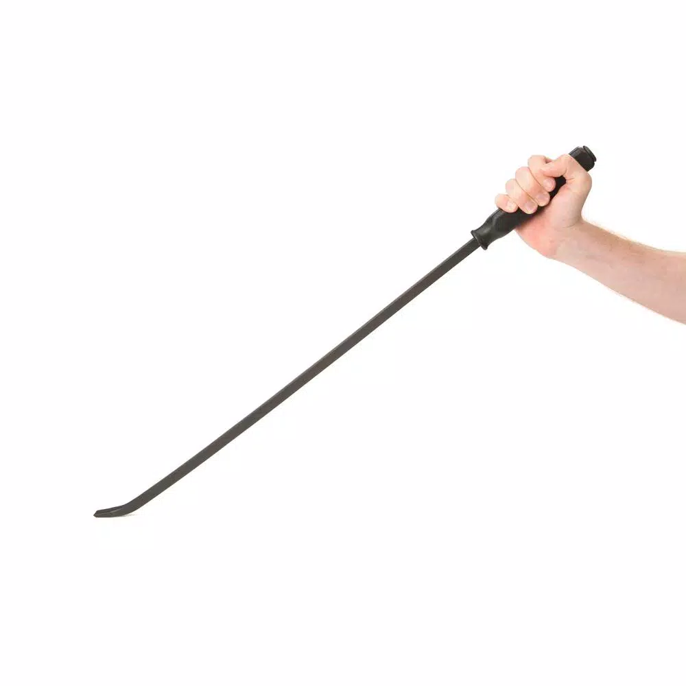 TEKTON 31 in. Angled Tip Pry Bar with Steel Striking Cap