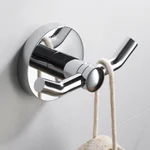KRAUS Elie Double Robe and Towel Hook, Solid Brass, Chrome thumbnail 1