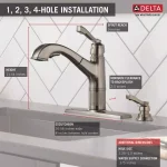 Delta Allentown Single-Handle Pull-Out Kitchen Faucet with Soap Dispenser, Stainless thumbnail 3