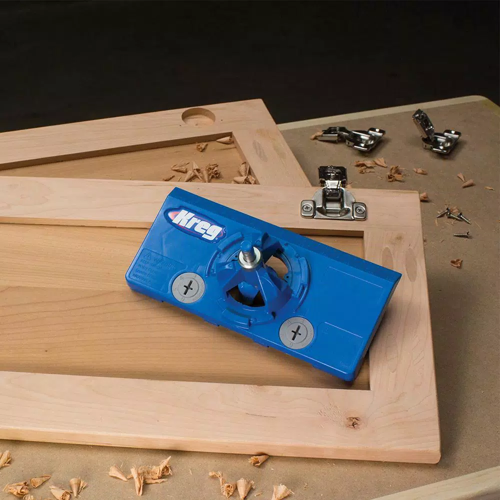 Kreg Concealed Hinge Jig for Cabinet Door Installation