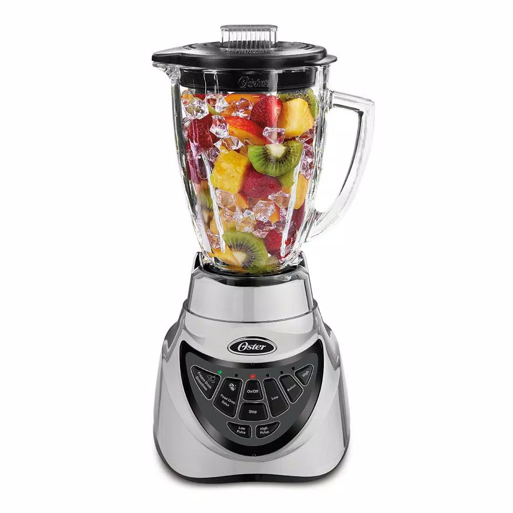 Oster Pro 500 900W 7-Speed Blender with 48 oz. Glass Jar, Brushed Nickel